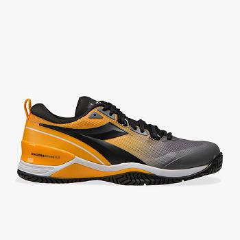 Diadora Speed Blushield 5 Ag Siva / Zlte - Panske Tenisove Tenisky